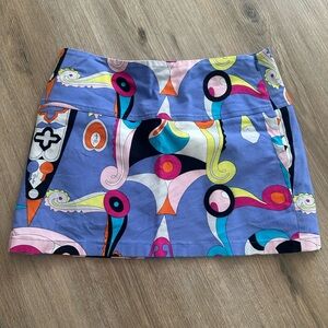 Emilio Pucci Multicolor Abstract Mini Skirt